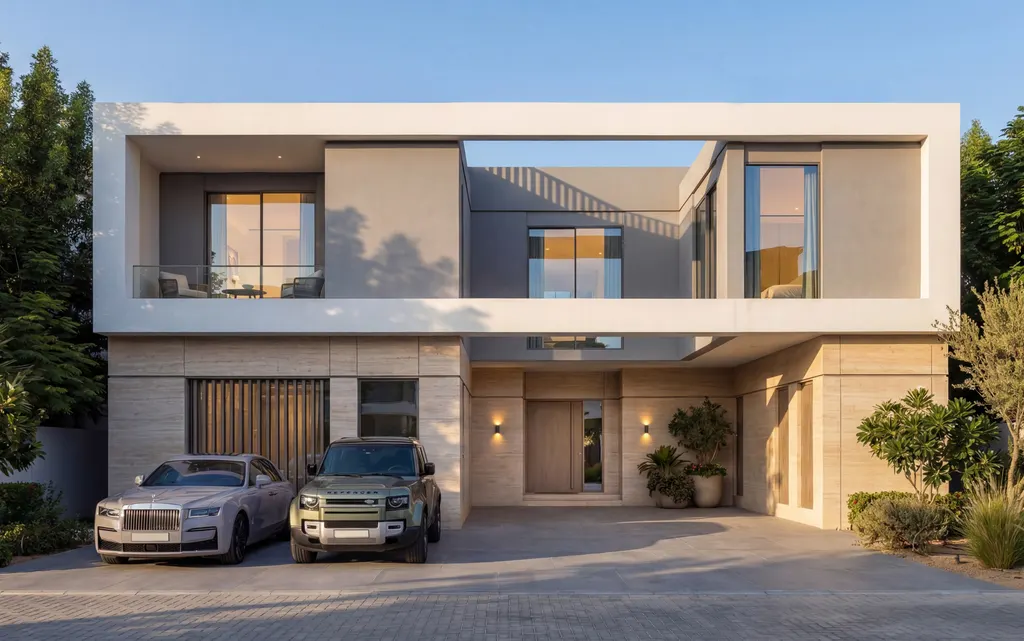 Estate villa at The Grove with a two-car driveway